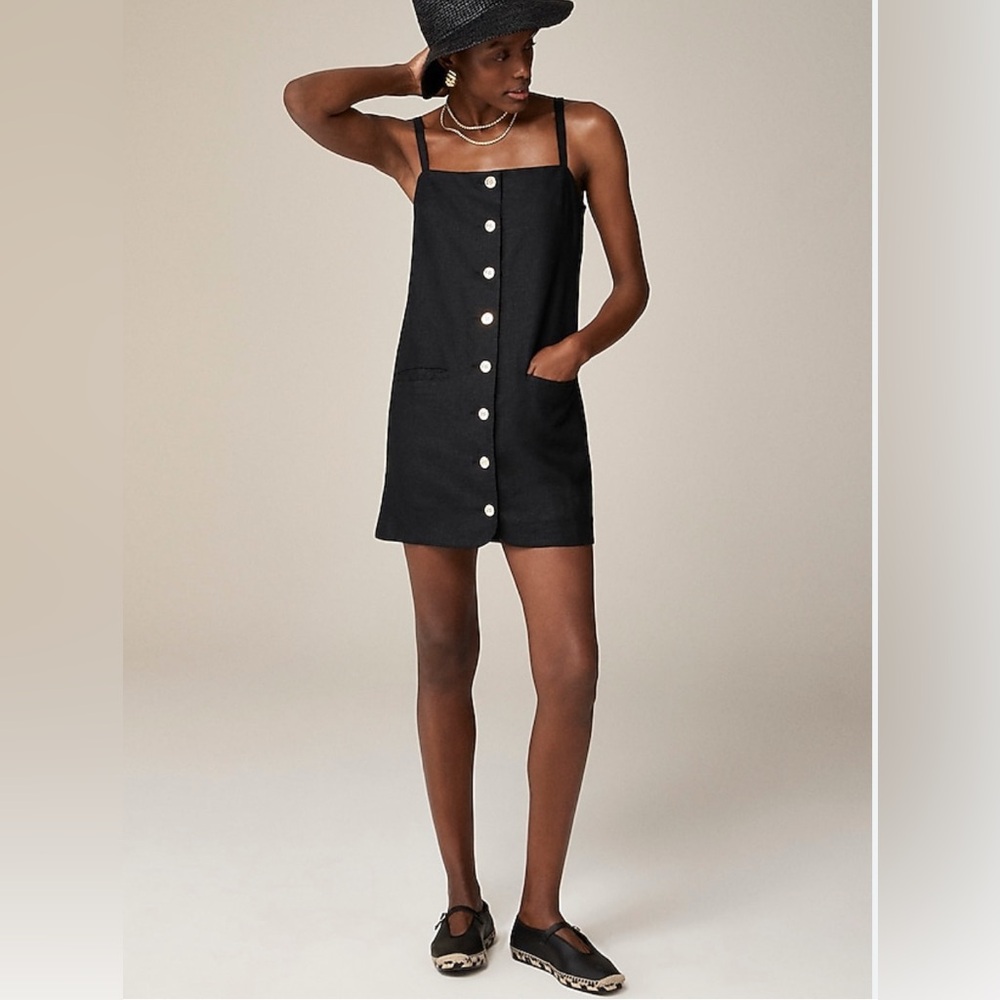 J Crew Claudia Dress in linen. Size S